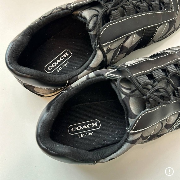 Coach Kirby Q999 Women’s Sneakers – Size 6.5M – Black Signature Logo - Picture 10 of 10